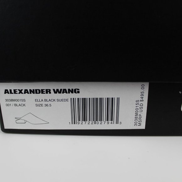 NEW Alexander Wang Pointy Toe Suede Mule - Picture 15 of 16